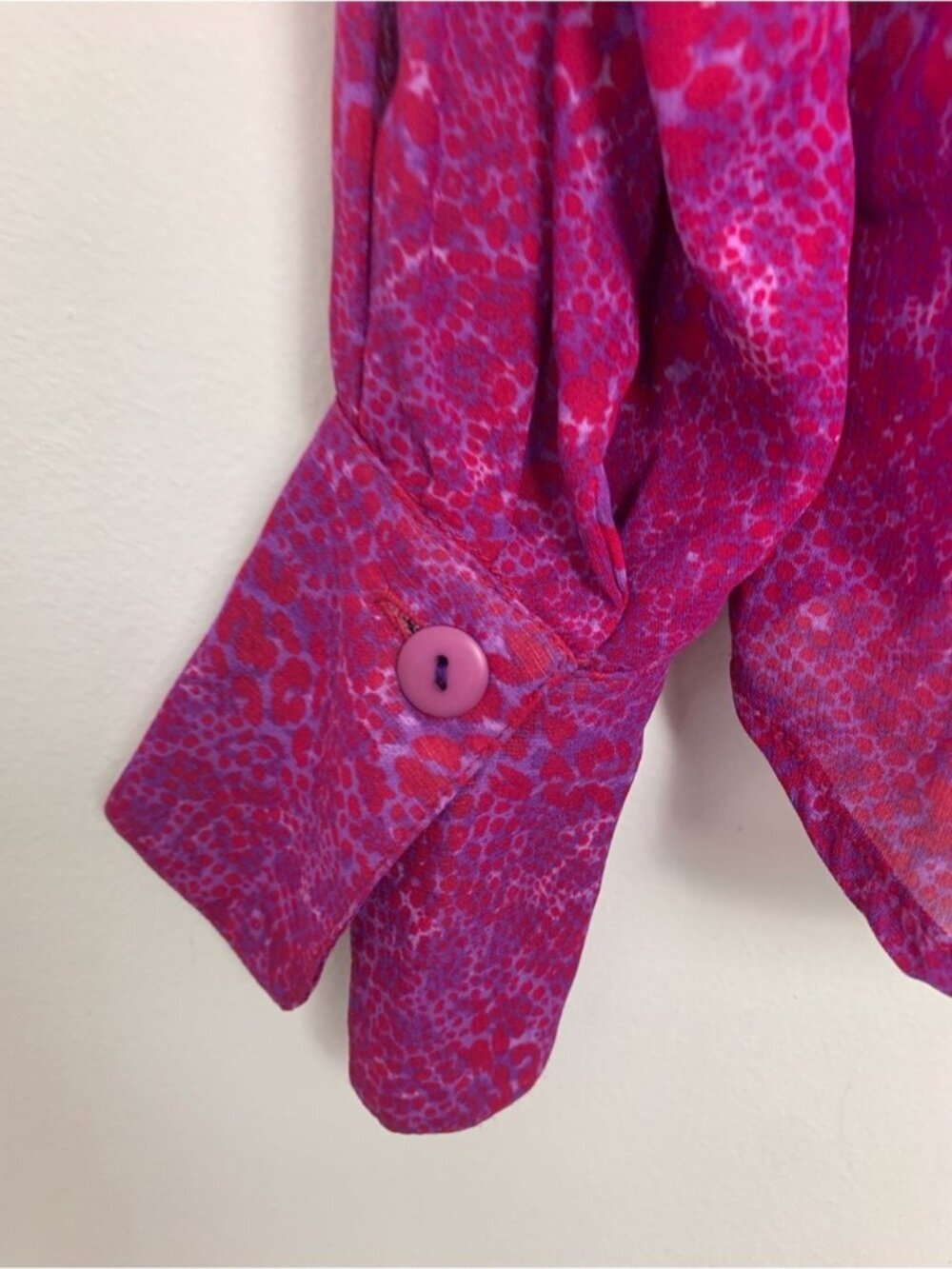 Vintage COMO Abstract Print Blouse - Picture 5 of 8